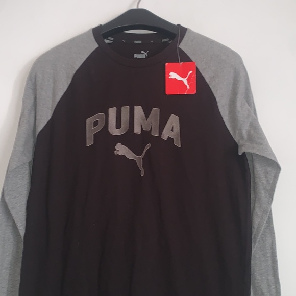 Puma | Grey and Black Long Sleeve Top Size Small - Picture 2 of 6